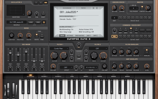 Audio DUNE 3.4 - syntezator wirtualny